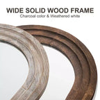 Specchio Decorativo da Parete Dovelina Arched in Legno con Gradini, Specchio da Appendere