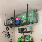 StoreYourBoard 4' x 8' Faber portaoggetti da garage a soffitto con ganci | Capacità 317 kg
