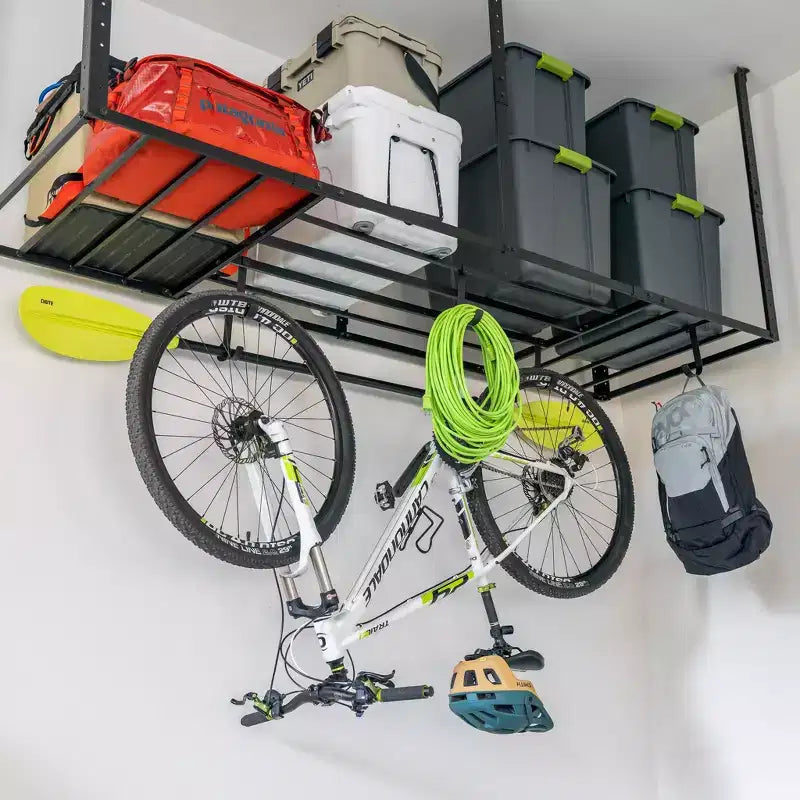 StoreYourBoard 3' x 8' Faber Portatutto pensile da garage con ganci | Capacità 317 kg