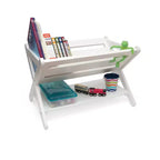 Carrello Portagiochi per Bambini con Scaffale, Bianco