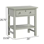 Comodino con 1 cassetto contenitore Comfort Pointe Franklen