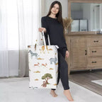 Cesto portabiancheria pieghevole con manici Sweet Jojo Designs per bambino, bambina, unisex/neutro - fantasia giungla multicolore