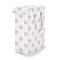 Sweet Jojo Designs Boy Foldable Laundry Hamper with Handles Baseball Patch Red and White