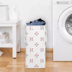 Cesto portabiancheria pieghevole con manici per bambino Sweet Jojo Designs, motivo: baseball, rosso e bianco