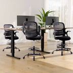 Sedia da ufficio ergonomica JIONJOY Sedia da disegno alta regolabile in altezza con braccioli ribaltabili