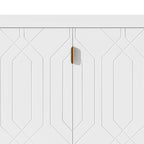 Elegante credenza in legno di metà secolo con tre ripiani interni
