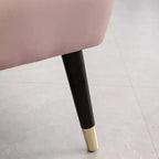 Sedia da Divano Accento Contemporanea Roundhill Furniture Elon in Velluto, Rosa