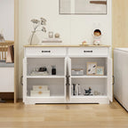 Credenza/Madia per Fattoria con 2 Cassetti e 4 Ante
