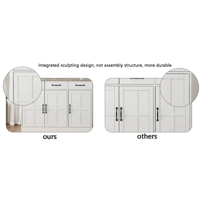Credenza/Madia per Fattoria con 2 Cassetti e 4 Ante