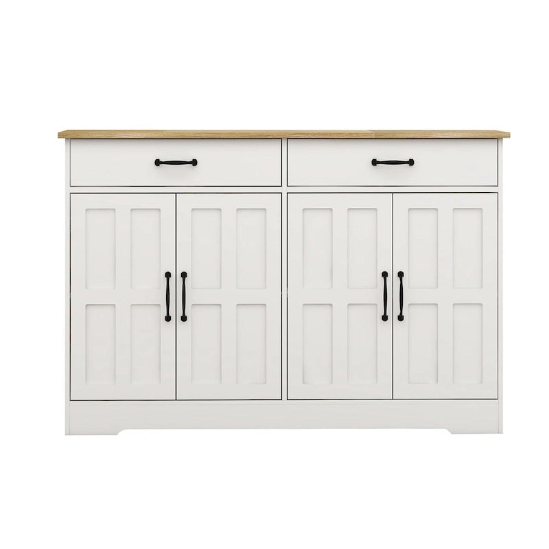 Credenza/Madia per Fattoria con 2 Cassetti e 4 Ante