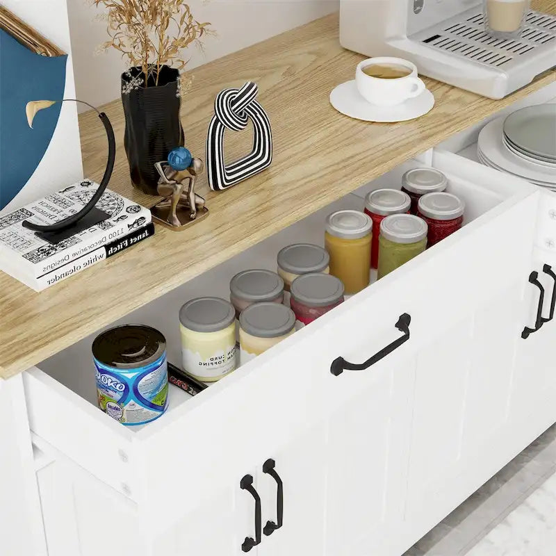 Credenza/Madia per Fattoria con 2 Cassetti e 4 Ante