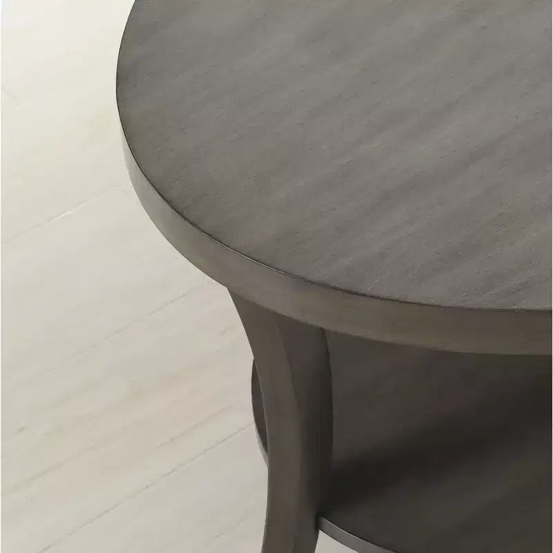 Tavolino ovale con ripiano contemporaneo Roundhill Furniture Perth, grigio