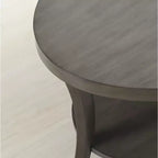 Tavolino ovale con ripiano contemporaneo Roundhill Furniture Perth, grigio