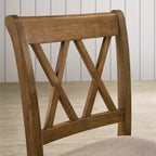 Sedie da pranzo Roundhill Furniture Windvale rivestite in tessuto, altezza bancone, set da 2