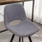 Sgabelli da Bar in Tessuto Roundhill Furniture Porth, 71,7 cm, Grigio, Set da 2
