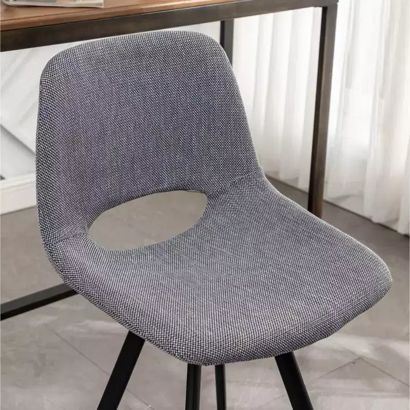 Sgabelli da Bar in Tessuto Roundhill Furniture Porth, 71,7 cm, Grigio, Set da 2