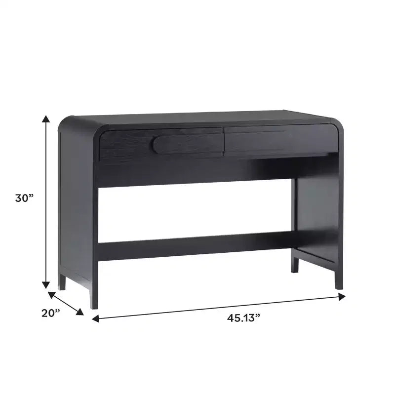 Saracina Home Scrivania moderna a 3 pezzi con 2 librerie aperte ad arco