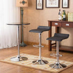 Set tavolo da bar regolabile Roundhill Furniture Baxton, 3 pezzi, nero