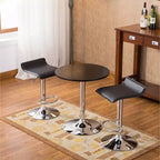 Set tavolo da bar regolabile Roundhill Furniture Baxton, 3 pezzi, nero