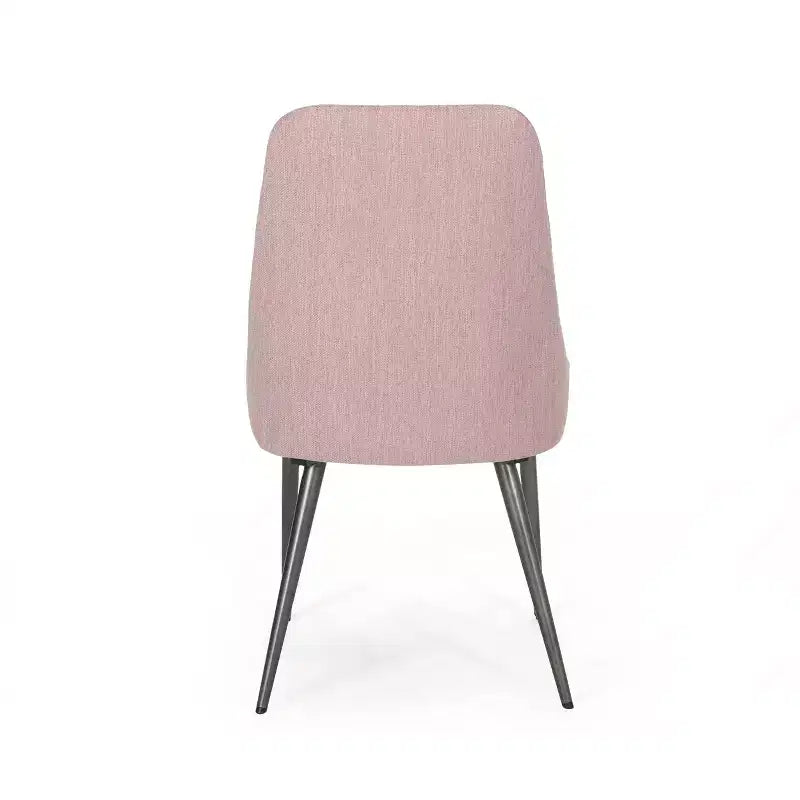 GDFStudio Ancona Sedie da Pranzo Moderne Imbottite con Schienale Curvo e Gambe in Metallo (Set da 2)