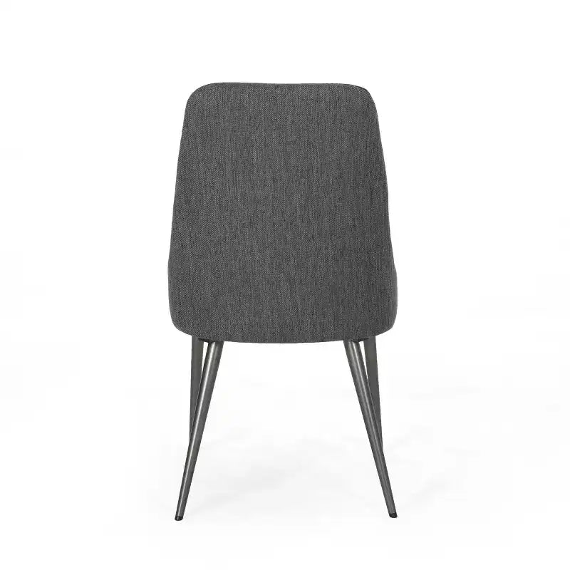 GDFStudio Ancona Sedie da Pranzo Moderne Imbottite con Schienale Curvo e Gambe in Metallo (Set da 2)