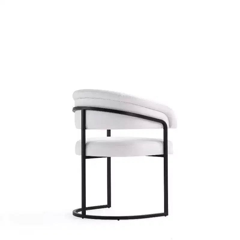 Sedia da pranzo moderna imbottita in similpelle Augusta Manhattan Comfort