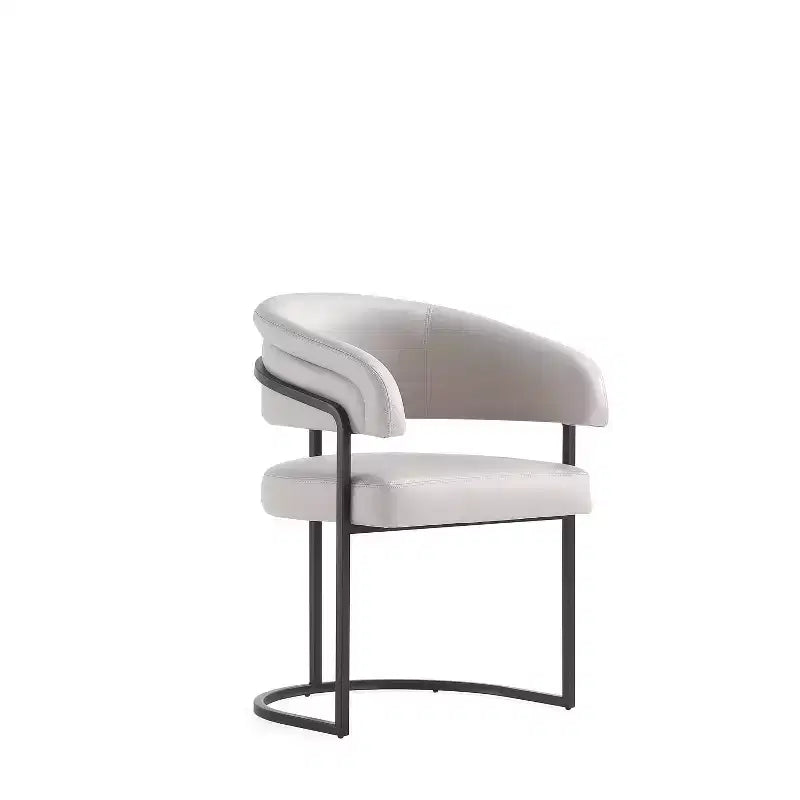 Sedia da pranzo moderna imbottita in similpelle Augusta Manhattan Comfort