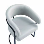 Sedia da pranzo moderna imbottita in similpelle Augusta Manhattan Comfort