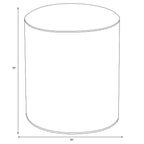 Pouf Contenitore Welt Drum in Velluto - Threshold