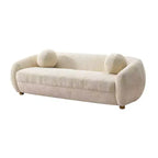 Divano 3 pezzi Manhattan Comfort Tribeca imbottito in ciniglia da 85,8" e 2 poltrone accentate