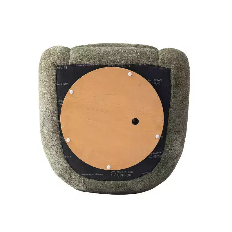 Divano 3 pezzi Manhattan Comfort Tribeca imbottito in ciniglia da 85,8" e 2 poltrone accentate