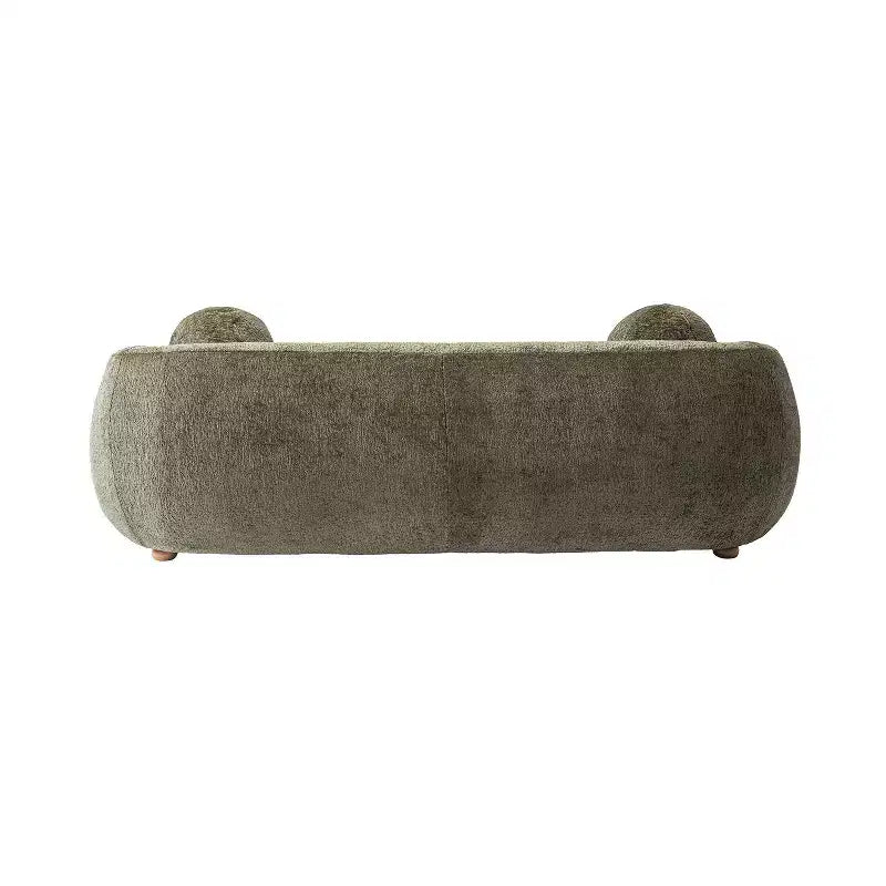 Divano 3 pezzi Manhattan Comfort Tribeca imbottito in ciniglia da 85,8" e 2 poltrone accentate