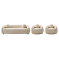 Manhattan Comfort 3pc Tribeca Chenille Upholstered 85.8" Sofa and 2 Accent Chairs