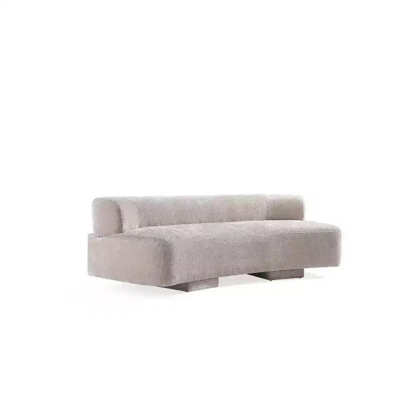 Set divano e poltrona d'accento Manhattan Comfort Verandah in ciniglia imbottiti, 3 pz.