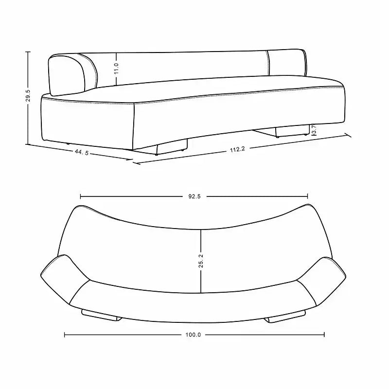 Set divano e poltrona d'accento Manhattan Comfort Verandah in ciniglia imbottiti, 3 pz.