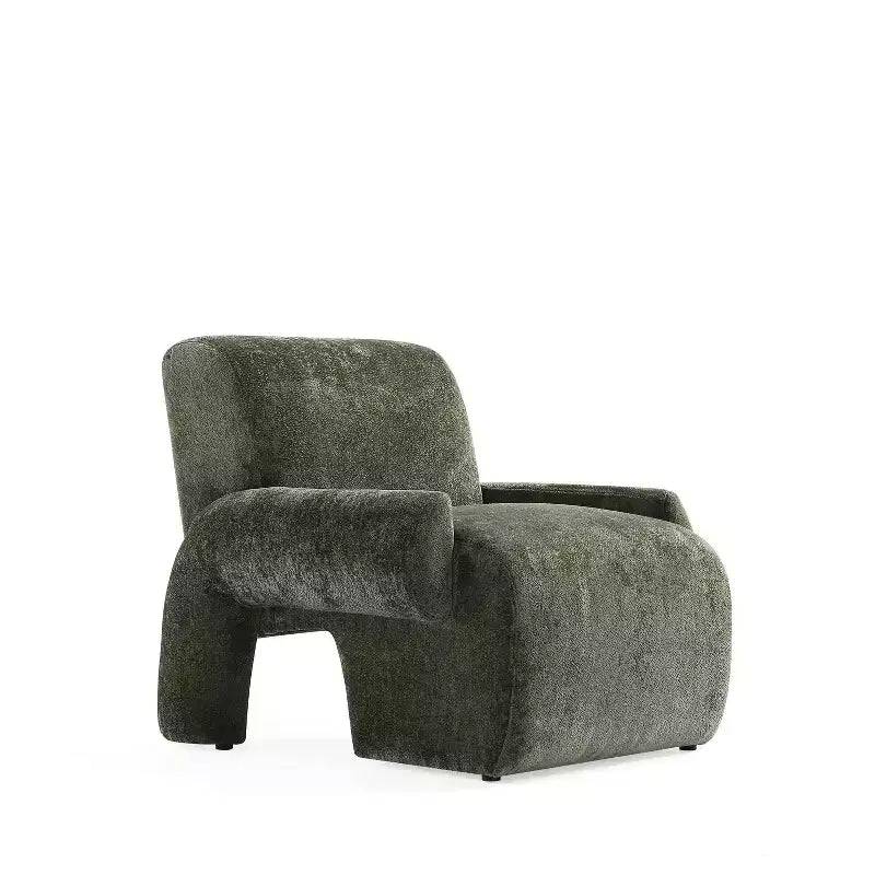 Set divano e poltrona d'accento Manhattan Comfort Verandah in ciniglia imbottiti, 3 pz.