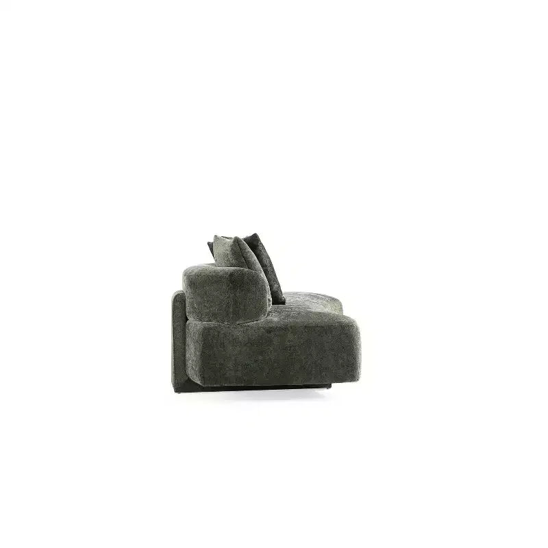 Set divano e poltrona d'accento Manhattan Comfort Verandah in ciniglia imbottiti, 3 pz.