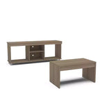 Polifurniture Set 2 Pezzi da Soggiorno con Mobile TV e Tavolino da Caffè