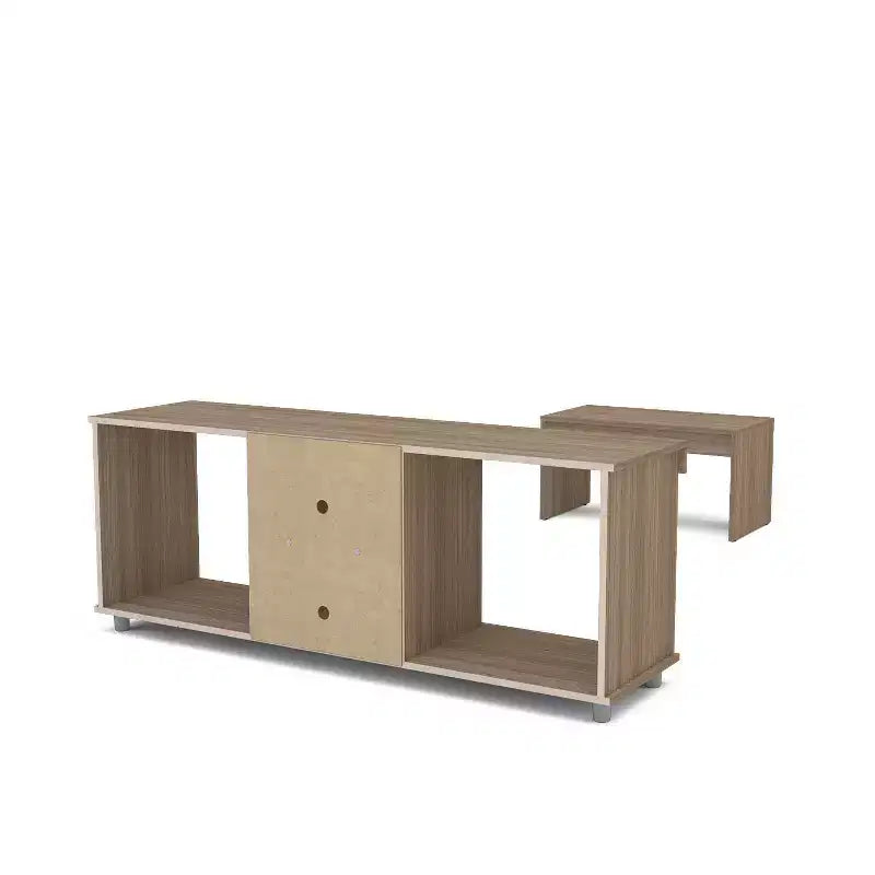 Polifurniture Set 2 Pezzi da Soggiorno con Mobile TV e Tavolino da Caffè