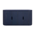 Credenza da ufficio verticale a righe con maniglie in metallo, regolabile, adatta per studio, ingresso e soggiorno