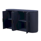 Credenza da ufficio verticale a righe con maniglie in metallo, regolabile, adatta per studio, ingresso e soggiorno