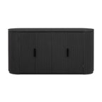 Credenza da ufficio verticale a righe con maniglie in metallo, regolabile, adatta per studio, ingresso e soggiorno