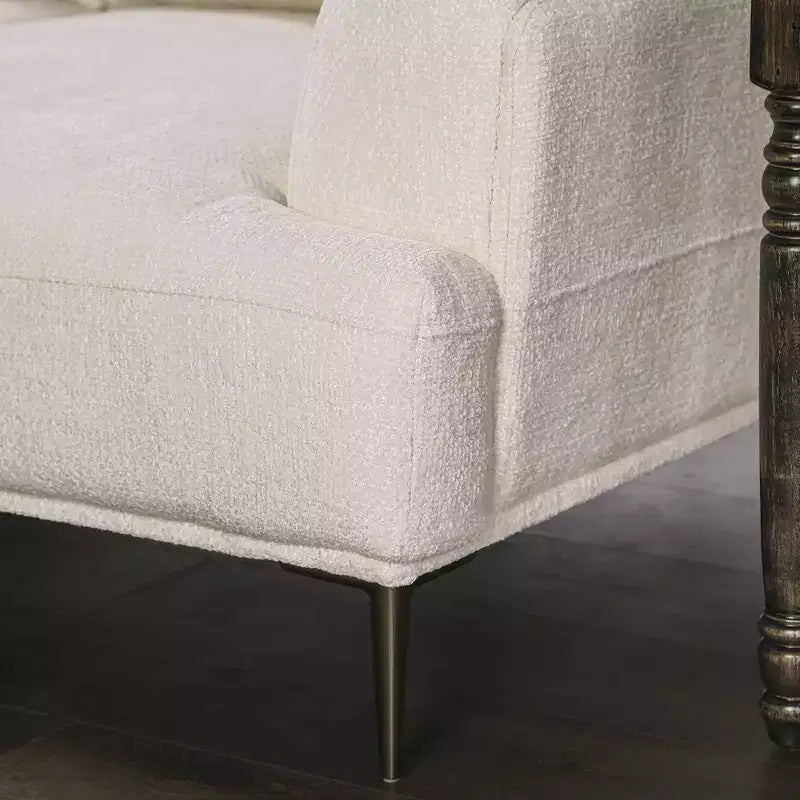 HOMES: Divanetto Tubera 65" Dentro + Fuori con Cuscino a T in ciniglia e Schienale Estensibile
