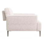 HOMES: Divanetto Tubera 65" Dentro + Fuori con Cuscino a T in ciniglia e Schienale Estensibile