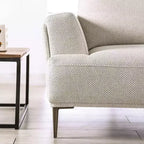 HOMES: Divanetto Tubera 65" Dentro + Fuori con Cuscino a T in ciniglia e Schienale Estensibile