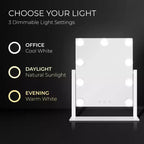 Zadro Specchio da Bagno Illuminato Hollywood a LED, Bianco