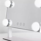Zadro Specchio da Bagno Illuminato Hollywood a LED, Bianco