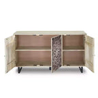 24/7 Shop At Home Buffet Server Johne in Legno di Mango con 4 Ripiani