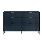 Festivo Comò a 6 cassetti e 2 comodini a 2 cassetti della linea Modern Elegance