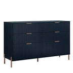 Festivo Comò a 6 cassetti e 2 comodini a 2 cassetti della linea Modern Elegance